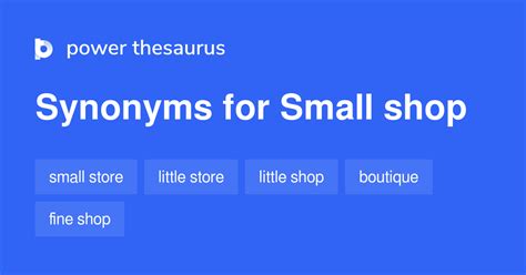 shopsynonym|small shop synonym.